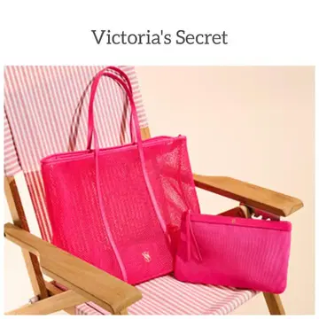 빅토리아 시크릿 메쉬 토트백 파우치 세트