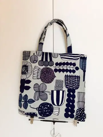 marimekko 토트백 라이트 블루