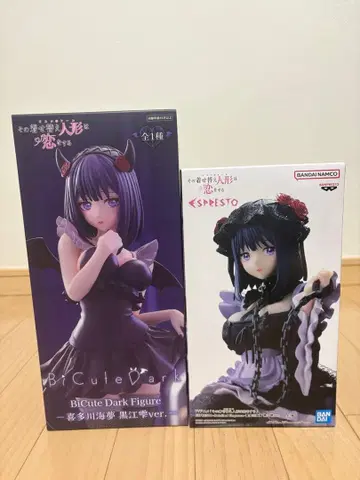 미개봉 새상품 키타가와 마린 쿠로에 시즈쿠 피규어 2체 세트