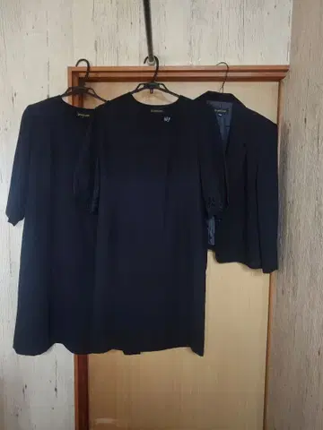 15BR 블랙 포멀 자켓 여름 겨울 원피스 세트