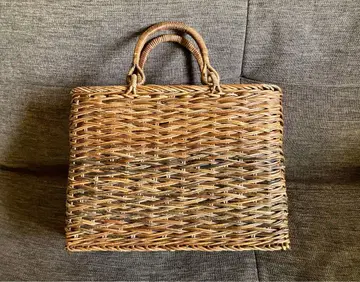 전통 공예 아케비 바스켓백 일본산 수작업