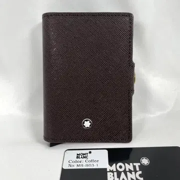 새상품급 Montblanc 몽블랑 카드 케이스 명함지갑 화이트 스타