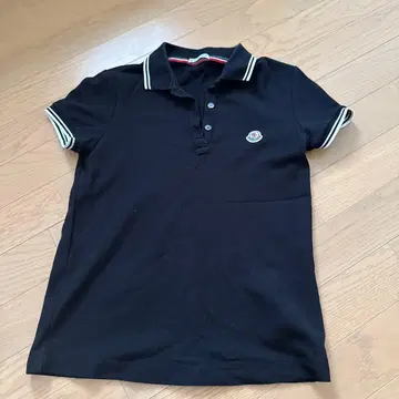 MONCLER 블랙 피케 셔츠 반팔