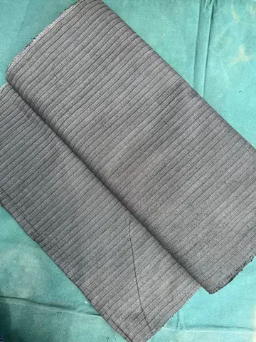 검정 줄 무늬 명주 비단 두루마기 옷감