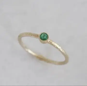 [아틀리에 시모] 에메랄드 탄생석 반지 5호