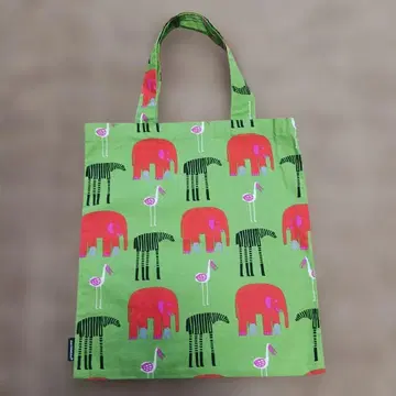 marimekko 마리메꼬 코끼리와 플라밍고 패턴 토트백