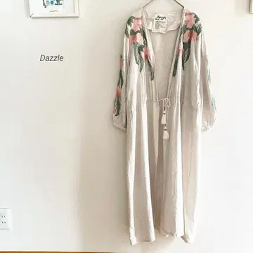 Dazzle 3D 꽃무늬 자수 원피스 겉옷