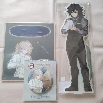 귀멸의 칼날 모크텔 빅 아크릴 스탠드 디저트 캔뱃지 기유