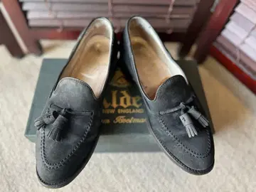 Alden 네이비 스웨이드 태슬 로퍼