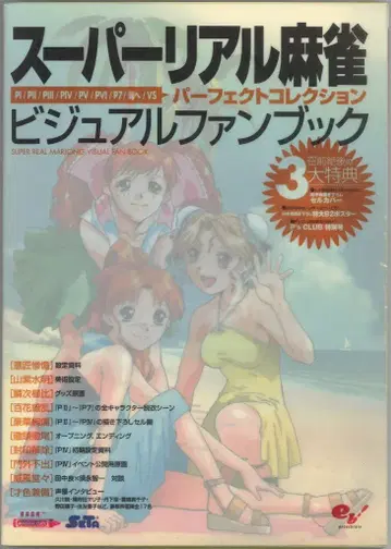 엔터브레인 아케이드 게임 슈퍼 리얼 마작 비주얼 팬북 퍼펙트 컬렉션