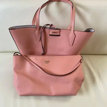GUESS 게스 토트백 핑크