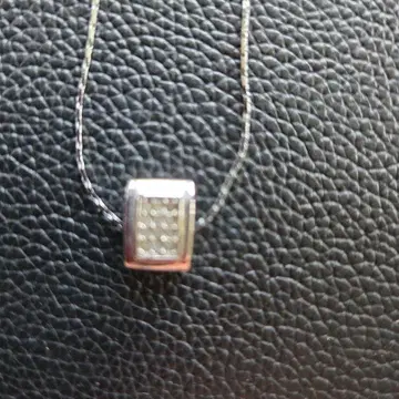 실버 925 스퀘어 펜던트 목걸이