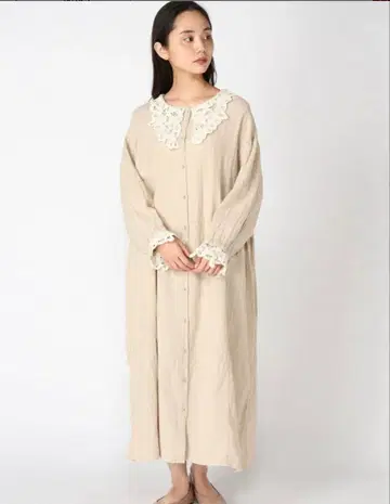 사만사 모스모스 바텐 레이스 옷깃 원피스