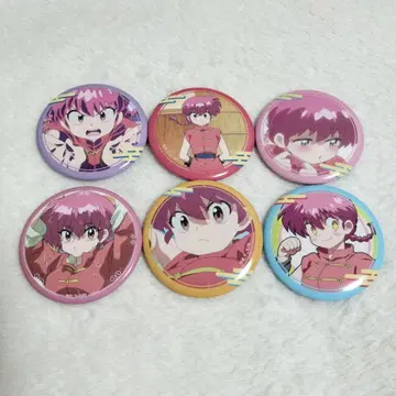 란마1/2 사오토메 란마 캔뱃지 6개 세트