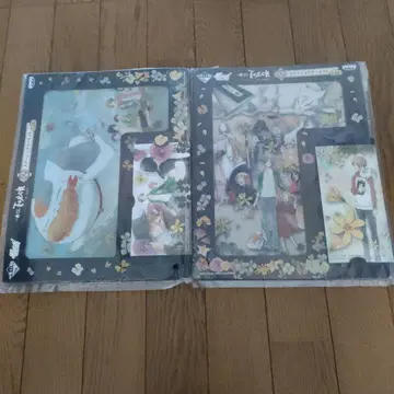 미사용 제일복권 나츠메 우인장 F상 문구 세트 2종