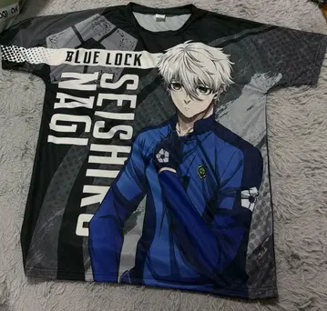 블루 록 풀 그래픽 T셔츠 나기 세이시로