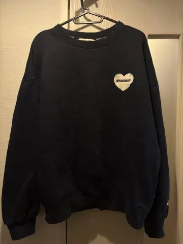 MYSUGARBABE 하트 로고 맨투맨 그레이