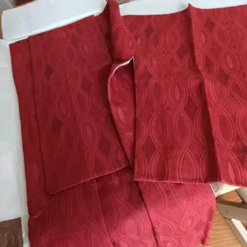 기모노 빨간색 물결 무늬 겉옷