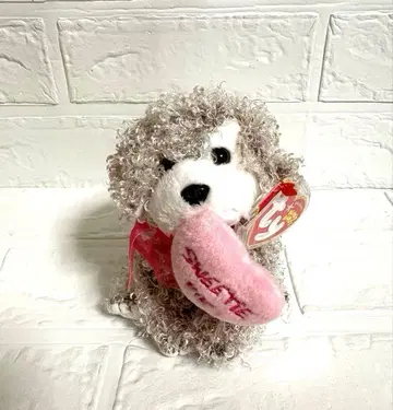 ty 봉제 인형 개 푸들 Snookums 비니 베이비 레어