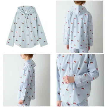 GELATO PIQUE*체리 패턴 셔츠 후드티