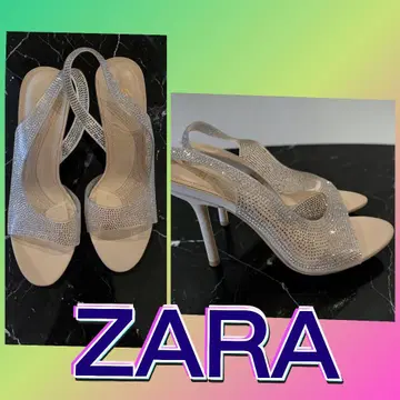 ZARA 크리스탈 큐빅 하이힐 새상품 파티 샌들