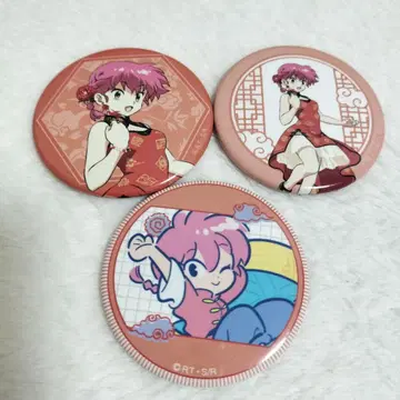 란마 1/2 캔뱃지 3점 세트