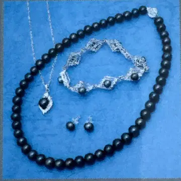 담수 진주 목걸이 귀걸이 팔찌