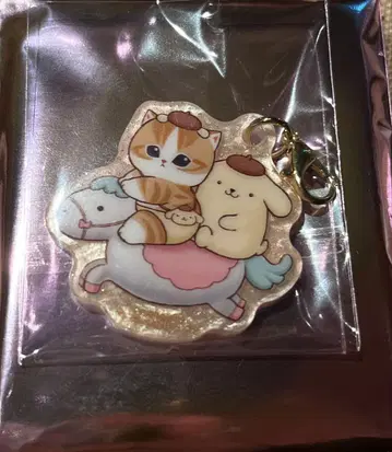 모프 샌드 x 산리오 트레이딩 마블 아크릴 참 폼폼푸딩