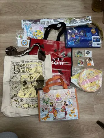 디즈니 리조트 굿즈 묶음 판매 실사 거울 더피 토트백 등