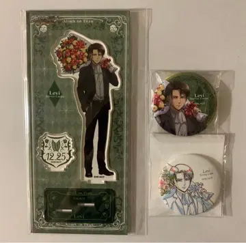 진격의 거인 리바이 wit 벌스데이 아크릴 스탠드 캔뱃지 세트