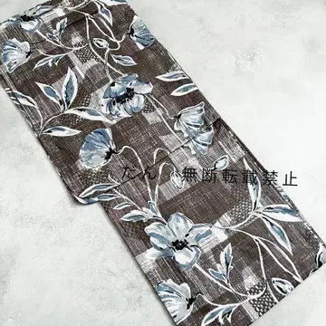 [그레이] 유카타 단품 변형 직조 일본제 원단 사용