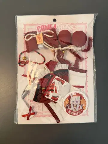 COME4FREE 인형용 옷 갈아입기 인형 의류 아웃핏 빨간색 강강여율령