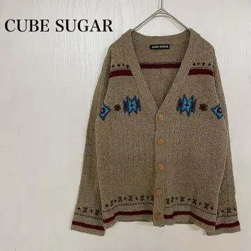 [ 새상품급 ] CUBE SUGAR 큐브 슈가 M 가디건 브라운