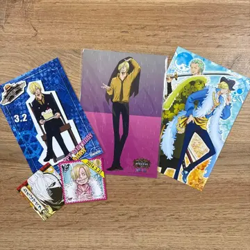 원피스 상디 발라티에 비오는 날 한정판 엽서 스티커 세트