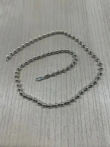 silver925 각인 볼 체인 목걸이 50cm