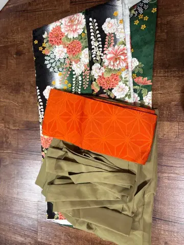 졸업식 하카마 세트 그린