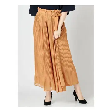 MERCURYDUO 플리츠 가우초 팬츠