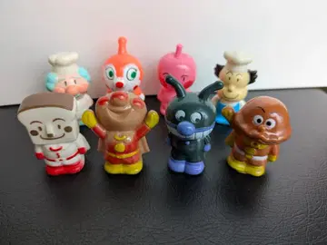 쇼와 레트로 호빵맨 손가락 인형 8개 세트 1988, 1989년제