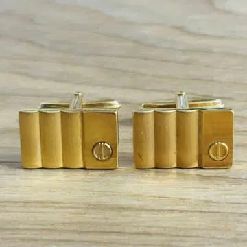 고급 DUNHILL 던힐 커프스 커프링크스 d 로고 골드