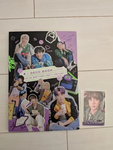 BTS DECO KIT 데코 키트 JIN 진 트레이딩 카드 북 세트