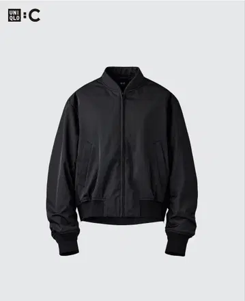 UNIQLO 블랙 MA-1 자켓 보머 자켓