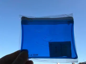 미세스 메멜 형광 클리어 파우치 스피도 JAM'S 복권 파랑