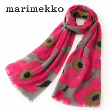marimekko 우니코 100% 울 대형 스톨 핑크