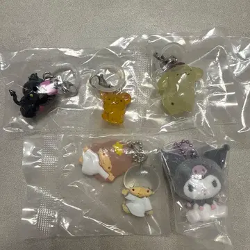 산리오 세트 메지루시 액세서리 폼폼푸딩 키티 5종 세트