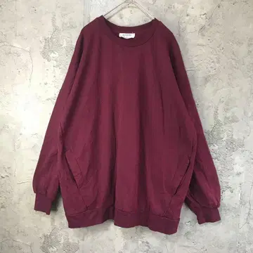 E365 구제 의류 트레이닝복 맨투맨 마젠타 무지 90s Y2K