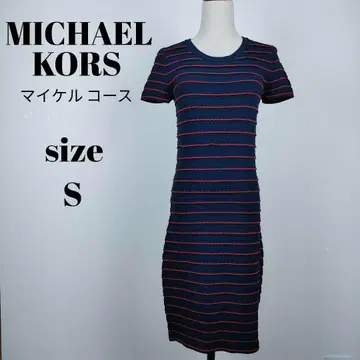 [ a156 ] MICHAEL KORS 새상품급 반팔 니트 원피스 보더
