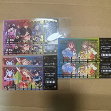 초 카구야 공주 가라오케 철인 금박 티켓풍 카드 3종 세트 X 2