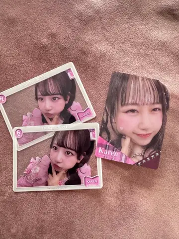 FRUITSZIPPER 마츠모토 카렌 클리어 트레이딩 카드 3장 세트