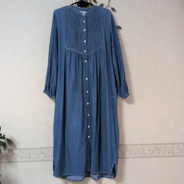 핀턱 데님 셔츠 원피스 어반 리서치