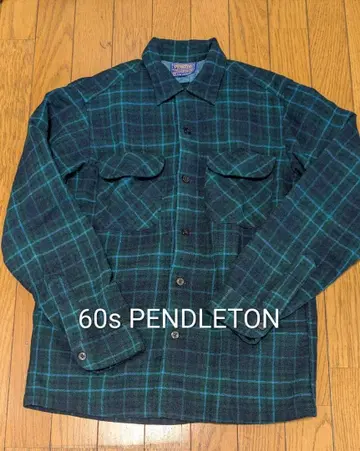 컨디션 최상 60s PENDLETON 울 체크 플란넬 셔츠